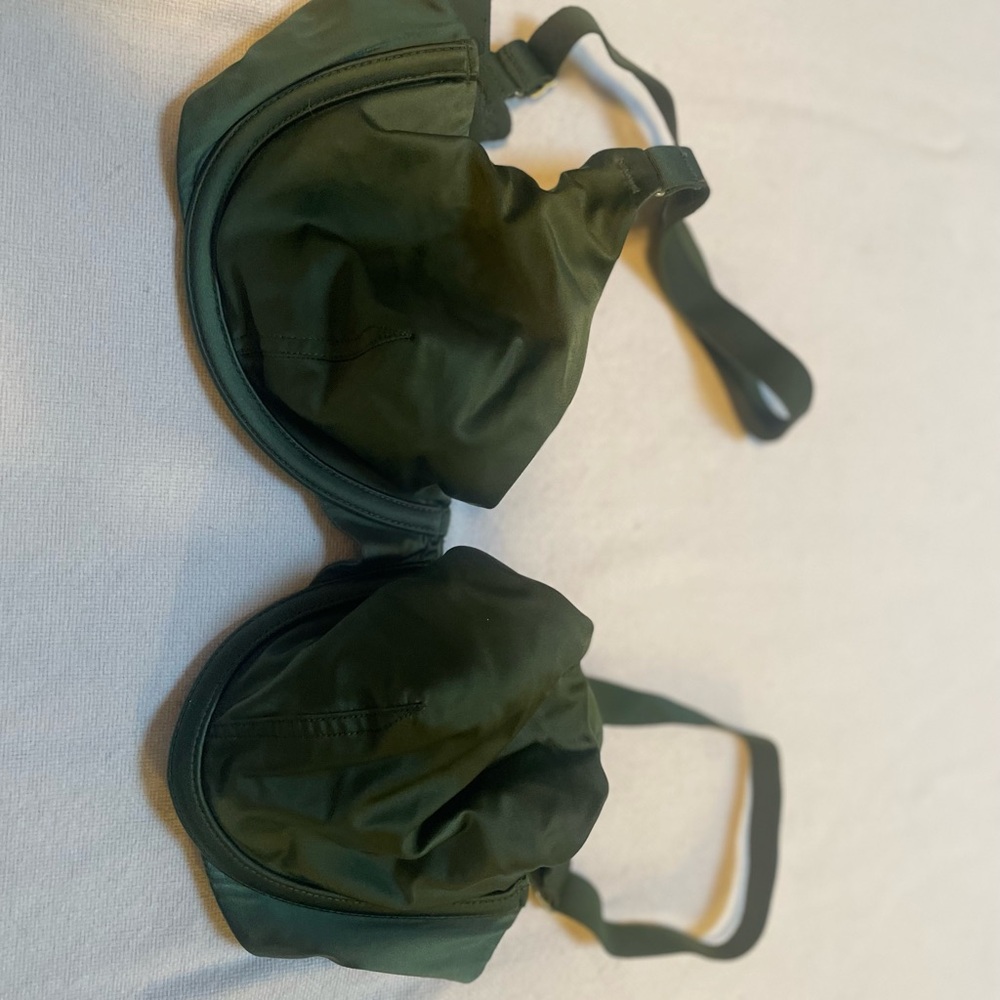 Olive Green Bra with Adjustable Straps